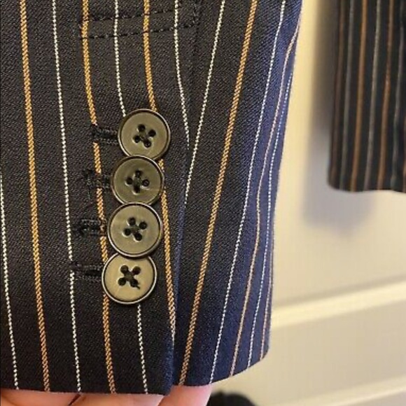 Derek Lam 10 Crosby Power Pin Stripe Blazer - Picture 9 of 12